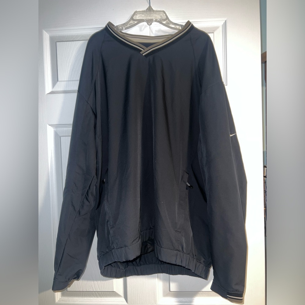 Vintage Nike Golf Windbreaker Black and Gold